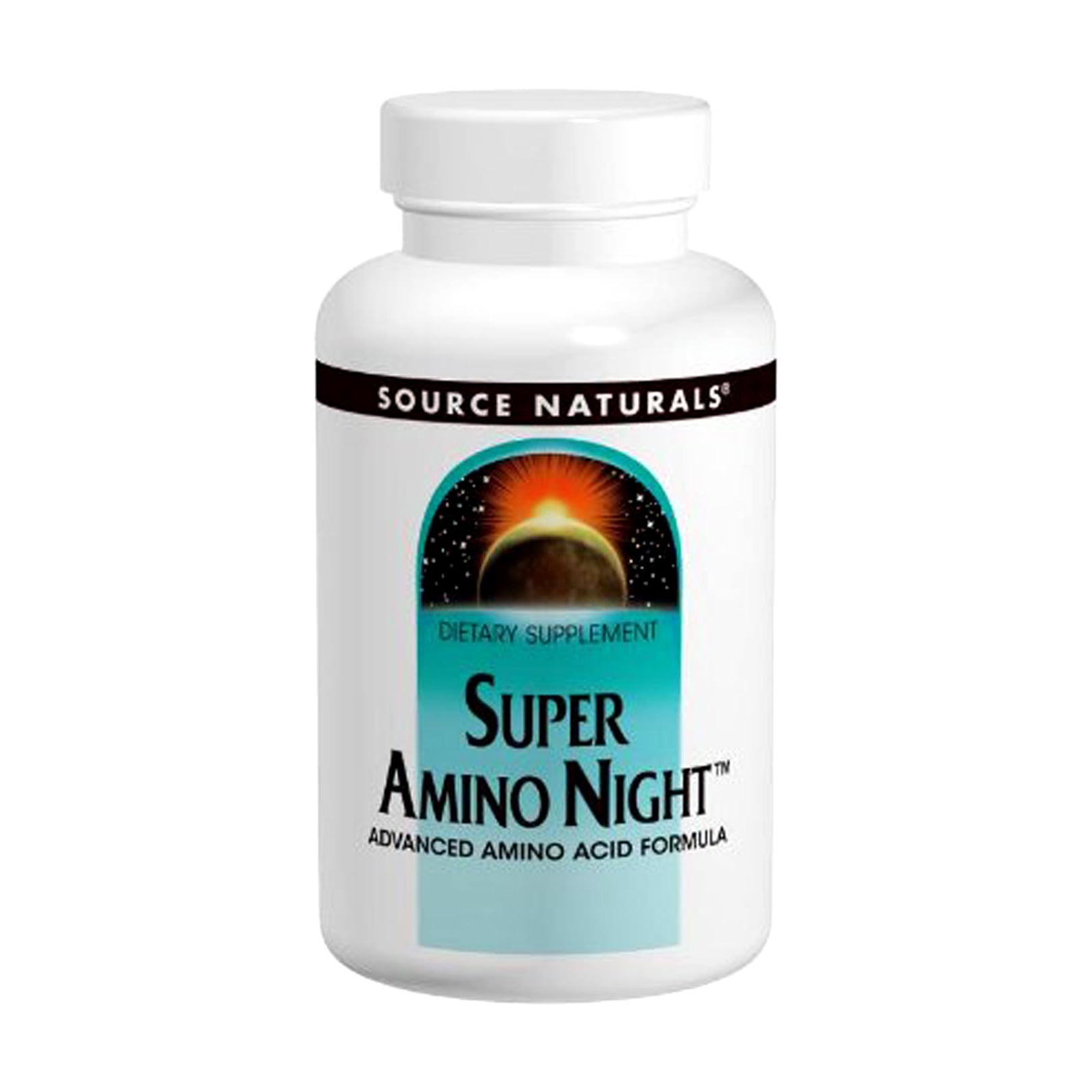 Комплекс амінокислот для сну Source Naturals Super Amino Night Удосконалена аміно формула, 60 капсул